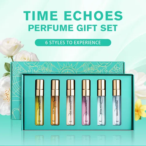Miniatura 4 de Perfumes para mujeres y niñas, juego de 6 perfumes de Time Echoes para mujeres, perfectos para regalos, perfumes de fragancia de larga duración