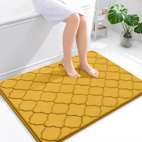 Miniatura 233 de OLANLY Alfombra de Baño de Espuma Viscoelástica de 24 x 16 pulgadas, Ultra Suave y Absorbente, Alfombras de Baño Antideslizantes, Cómodas, Lavables