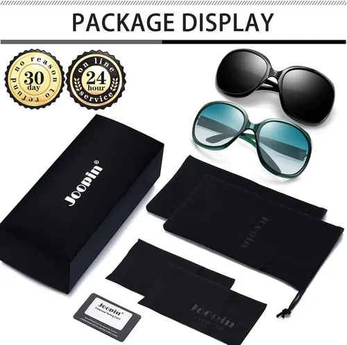Miniatura 63 de Joopin Lentes de sol de gran tamaño para mujer, polarizados, grandes, para conducción, protección UV, grandes sombras