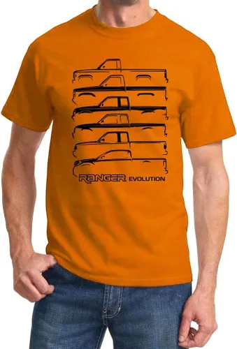 Miniatura 6 de Ford Ranger Pickup Truck Evolution Classic Outline Design Camiseta