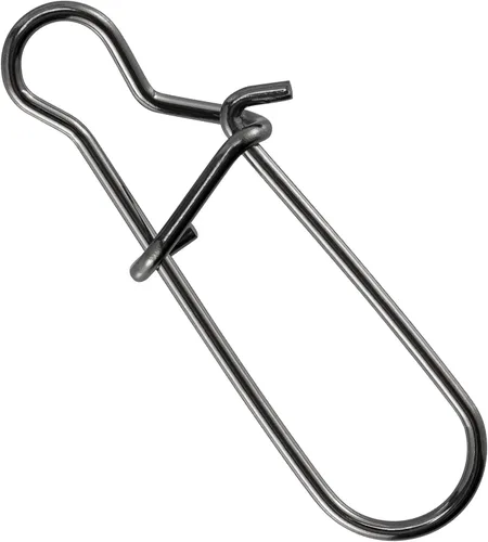 Dr.Fish - Cerradura de doble cerradura para pesca con gancho para agua dulce y agua salada, de acero inoxidable sólido, cambio rápido (#0-#8,
