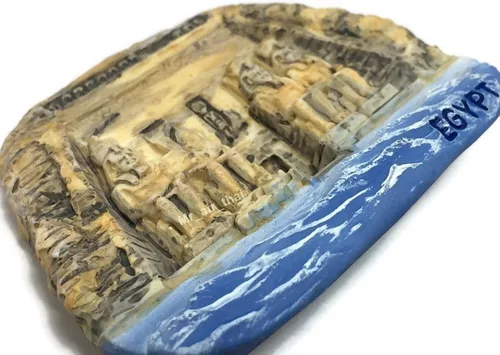 Miniatura 2 de WitnyStore Tiny The Great Temple of Abu Simbel, Egipto África Atracciones turísticas Resina Refrigerador Imán Viajero Recuerdo Regalo Memento 3D