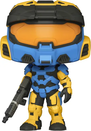 Miniatura 2 de Funko Pop! Juegos: Halo Infinite - Spartan Mark VII con VK78, Azul y Amarillo, con Game Add On, 3.75 pulgadas
