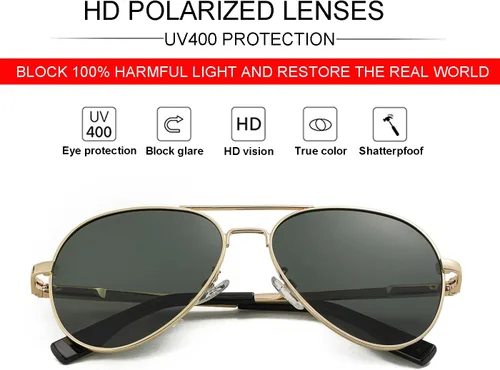 Miniatura 55 de Gafas de sol polarizadas de aviador pequeñas para niñas y niños de 4 a 16 años