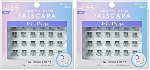 Miniatura 16 de KISS FALSCARA - Pestañas postizas WISPS, paquete múltiple, bambi, bricolaje, naturales, ultra glamorosas, invisibles, reutilizables 3x, construibles