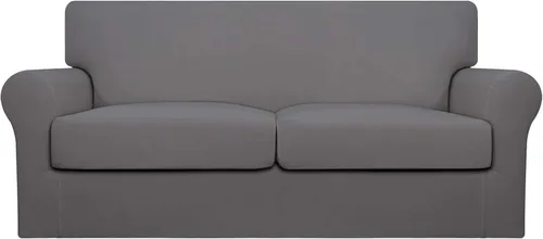 Miniatura 61 de Easy-Going Funda de sofá suave y elástica de 3 piezas para perros, funda de sofá lavable para sofá de 2 cojines separados, protector elástico