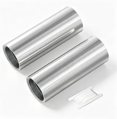 Miniatura 35 de TAISHER 2 accesorios de tubería de acero inoxidable, 1/2 "NPT x 1/2" NPT macho roscado, tubo fundido de pezón de 6 pulgadas de longitud