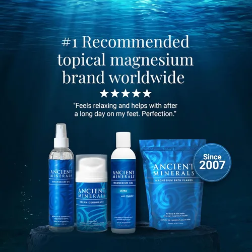 Miniatura 8 de Ancient Minerals Aceite de magnesio en aerosol sensible totalmente nueva fórmula sensible con alantoína, manzanilla orgánica y aloe vera orgánico