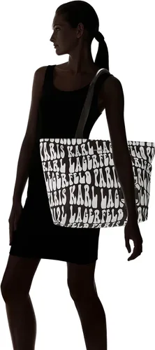 Miniatura 6 de Karl Lagerfeld Paris Bolso tote de mezclilla Hb para mujer, denim, talla única de EE. UU, Azul (Denim)