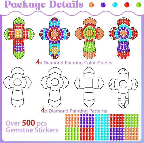 Miniatura 2 de VBS 2026 Escuela Dominical Cross Craft Kits para niños Vbs Cristiano Religioso Jesús Iglesia Belén Adornos de verano Artesanías para el aula
