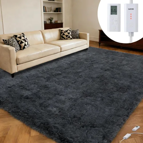 Miniatura 10 de Garvee Alfombra térmica inalámbrica de 8 x 10 pulgadas, alfombra eléctrica con 6 ajustes de calor y temporizador de 2 a 10 horas, tapete térmico