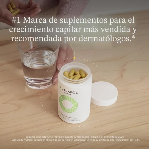 Miniatura 2 de Nutrafol - Suplementos para el crecimiento del cabello femenino, recomendados por dermatólogos, edades 18-44, clínicamente probados para cabello