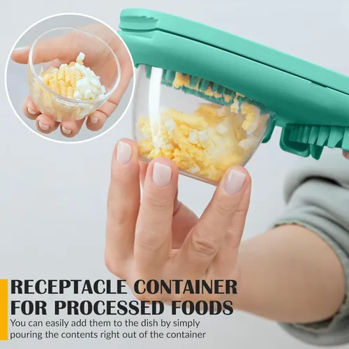 Miniatura 4 de CraftyCrocodile Cortador de Huevos para Huevos Duros - 3 Modos de Corte, Cortador de Huevos, Picador de Acero Inoxidable Resistente - Herramienta