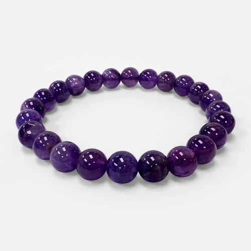 Miniatura 3 de Gem Avenue Handmade Round Bead Stretch Bracelet Unisex Natural Stone Beaded Jewelry for Men & Women, Elastic Wristband for Daily Wear