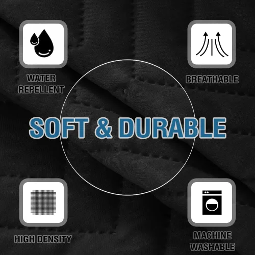 Miniatura 6 de Fundas para reposabrazos para sillas y sofás, protector antideslizante para brazos de sofá para perros, gatos y mascotas, resistente al agua, funda