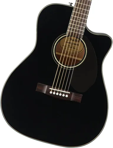 Fender CC-60SCE Concert Cutaway - Guitarra acústica con 2 años de garantía, color negro