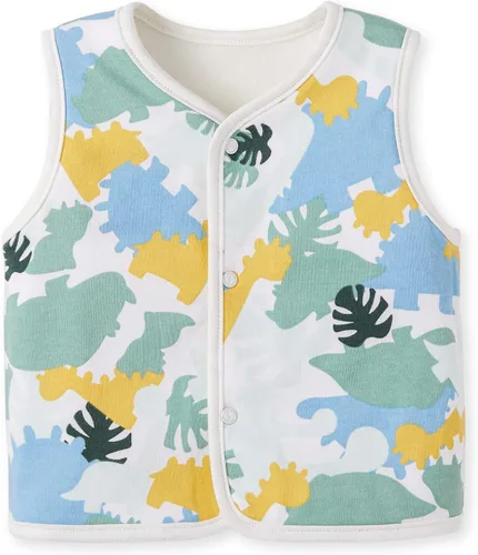 Miniatura 4 de pureborn Chaleco reversible para bebé, chaqueta sin mangas, para primavera, invierno, chaleco para niños