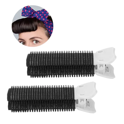 Miniatura 2 de ZASCHMOY - 2 rodillos de volumen para el cabello, clip para rizador, pinzas de raíz de cabello voluminizadoras, herramienta de peinado para mujeres
