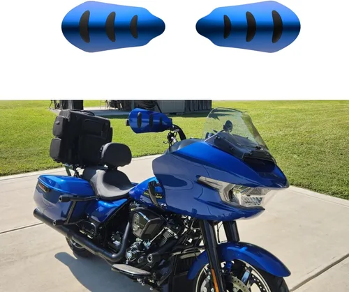 Miniatura 113 de Advanblack Protectores de mano Road Glide 2024 Alpine Green para Harley Touring y Softails