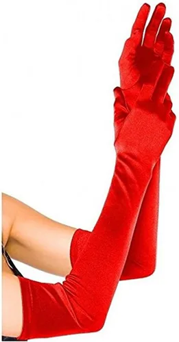 Miniatura 5 de Guantes largos de fiesta de ópera para mujer, guantes de satén de los años 20 y 20, disfraces hasta el codo, vestido de noche nupcial, 22 pulgadas