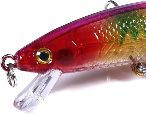 Miniatura 5 de Kit de señuelos de pesca Minnow Popper Crank Baits Freshwater Bass Fishing Baits Set