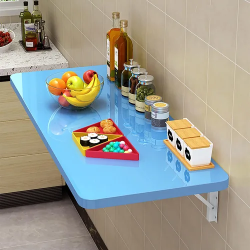 Miniatura 10 de Mesa plegable para lavandería, mesa plegable, mesa plegable montada en la pared, mesa de cocina plegable, estación plegable de lavandería, mesa