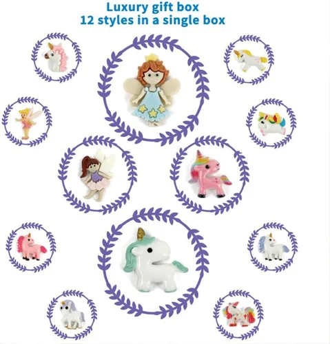 Miniatura 3 de Liberty Imports Paquete de 12 kits de excavación de hadas y unicornio para niños, aventura mágica encantada de excavación, recuerdos de fiesta