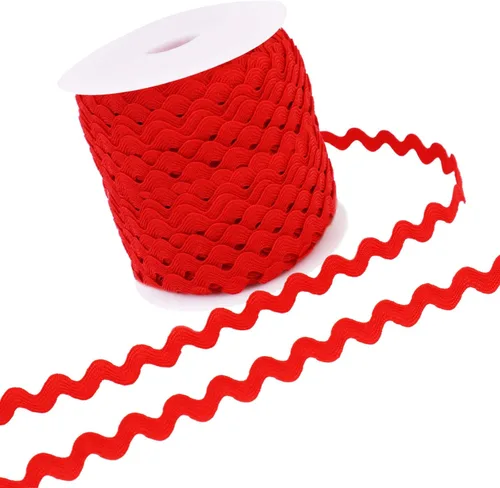 Miniatura 8 de Rick Rack - Cinta de encaje dorada de 40 yardas, ribete RIC Rac para coser ropa, envolver regalos, decoración de fiesta en el hogar Dorado