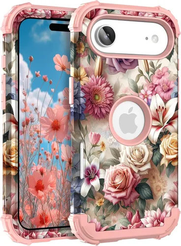 Miniatura 143 de Hocase Funda para iPhone SE 2022/2020, resistente a prueba de golpes, de plástico duro+goma de silicona, funda protectora híbrida para iPhone SE