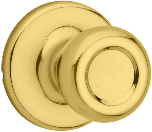 Miniatura 3 de Kwikset Tylo Pomo de Puerta Ficticio, Manija de Una Sola Cara para Armarios, Puertas Dobles Francesas y Despensa, Pomo de Puerta Interior de Latón