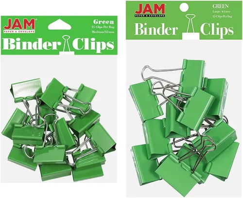Miniatura 58 de Broches aprietapapeles JAM Paper®, Blanco