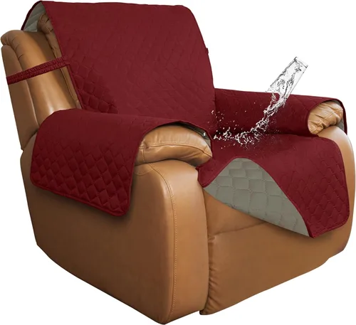 Miniatura 47 de ISSUNTEX Fundas de sofá de dos plazas con doble protección 100% impermeables para sala de estar, fundas para sofá de 2 cojines, protector de muebles