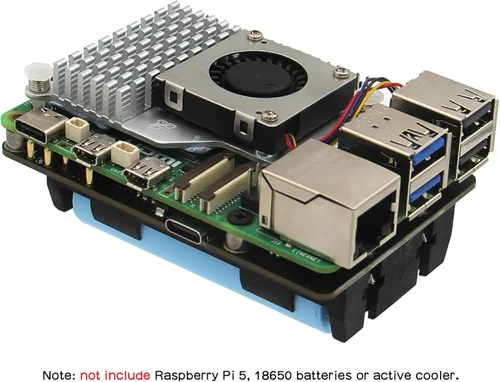 Miniatura 7 de Geekworm X1200 5V UPS HAT Placa de expansión para Raspberry Pi 5 Max 5.1V 5A Salida Encendido automático Apagado seguro Función de detección