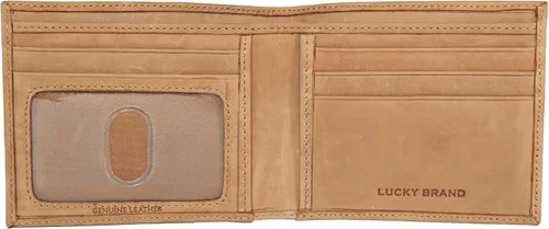 Miniatura 4 de Lucky Brand Men's Bifold Wallet ID Window Card Slots Genuine Leather Organization Durable Stylish