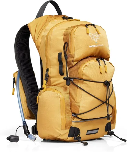 Miniatura 8 de Mochila de Hidratación Water Buffalo - Mochila de Senderismo Sherpa 22L con Vejiga de Agua - Mochila de Agua para Senderismo con Cremalleras