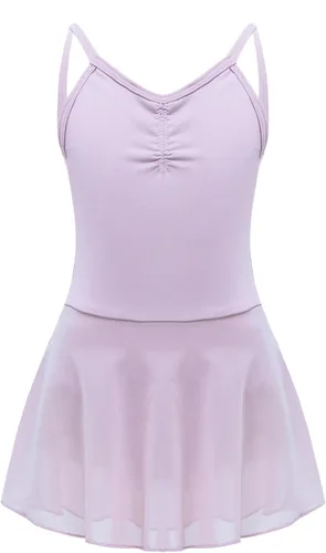 Camisola con tirantes cruzados en la espalda para niñas, leotardo, vestido de ballet, trajes de bailarina para niños pequeños