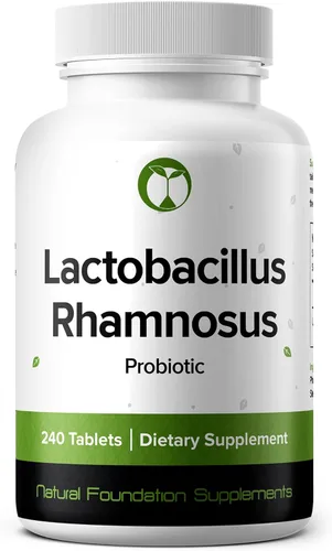Suplemento de probióticos Lactobacillus Rhamnosus 240 tabletas 3 mil millones de UFC de probióticos para hombres y mujeres, apoya la salud