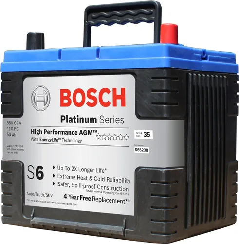 Miniatura 4 de Bosch S6523B S6, batería AGM de placa plana