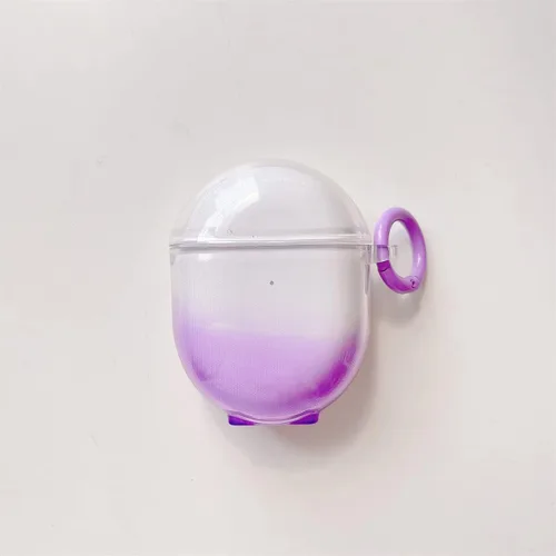 Miniatura 9 de Cubierta protectora transparente transparente de TPU suave de color degradado compatible con auriculares Xiaomi Redmi Buds 4, funda protectora