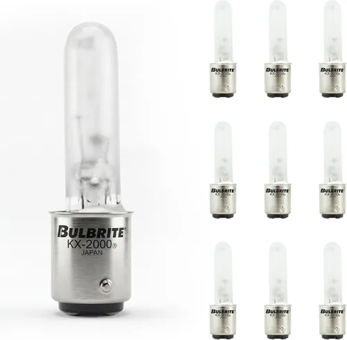 Miniatura 6 de Bulbrite 473261 KX60FR/DC KX-2000 KX-2000 KX60FR/DC regulable KX-2000 T3, base de bayoneta DC, escarcha (paquete de 4)