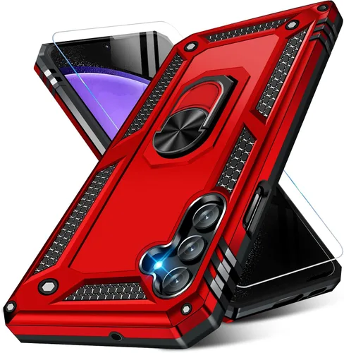 Miniatura 35 de Vaki Funda para Samsung Galaxy S22 5G con protector de pantalla integrado de grado militar, cubierta dura y resistente, funda resistente para Galaxy