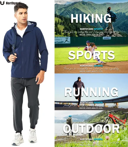 Miniatura 2 de NORTHYARD Pantalones deportivos para correr para hombre, ligeros, de secado rápido, para gimnasio, deportes activos, entrenamiento en pista