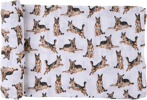 Miniatura 11 de Mud Pie Manta Envolvente para Bebé con Estampado de Dachshund, 47" x 47