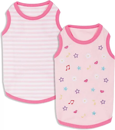 Miniatura 27 de Blueberry Pet My Little Princess - Vestido de tul para perro, color rosa bebé con delicada flor, longitud de espalda de 14 pulgadas, paquete de 1