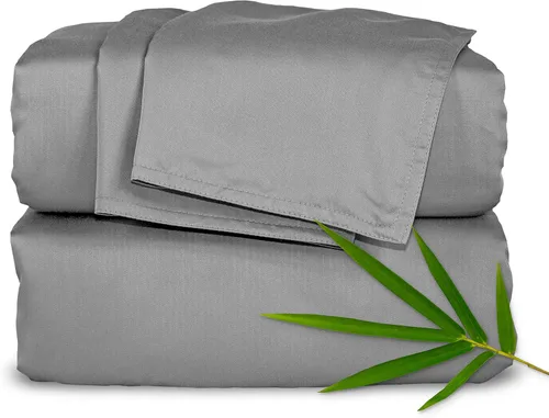 Miniatura 14 de Pure Bamboo Sábanas California King, Juego de Sábanas de Cama de Viscosa 100% Orgánica Genuina Derivada de Bambú, Suave y Refrescante, Doble Abedul