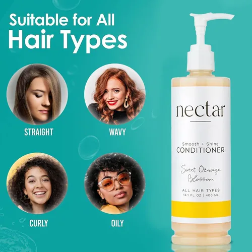 Miniatura 5 de World Amenities Nectar Pump Bottle Hair Conditioner - Acondicionador hidratante para el cuidado del cabello - Acondicionador desenredante
