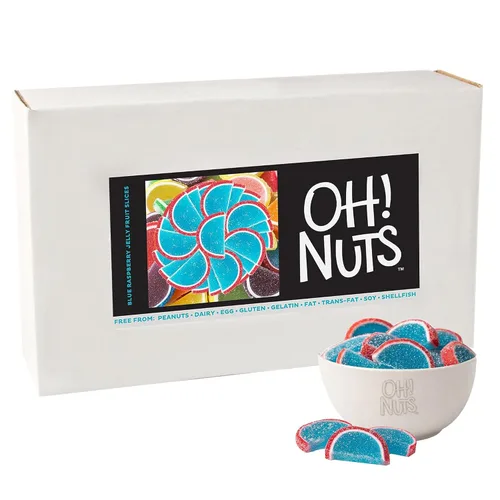Miniatura 13 de Oh! Nuts Jelly Fruit Slices - Caramelos grandes surtidos de azúcar, bolsa a granel de 5 libras Confitería tradicional de gomitas masticables