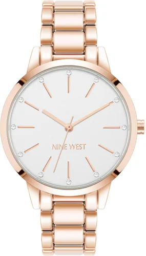 Miniatura 14 de Nine West Reloj de pulsera con detalles de cristal para mujer