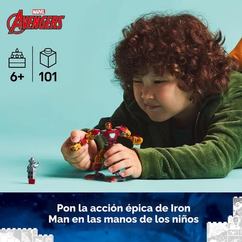 Miniatura 2 de LEGO Marvel Iron Man Mech vs. Ultron - Juego de juguetes de construcción para niños, niños y niñas, a partir de 6 años, figura de acción