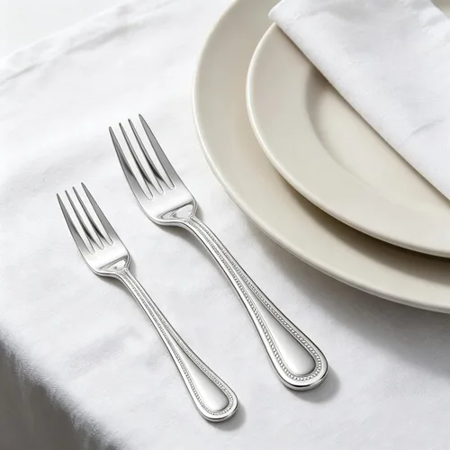Miniatura 7 de Juego de cubiertos de 20 piezas, HaWare cubiertos de acero inoxidable servicio para 4, vajilla con borde perlado incluye cuchillo/tenedor/cuchara